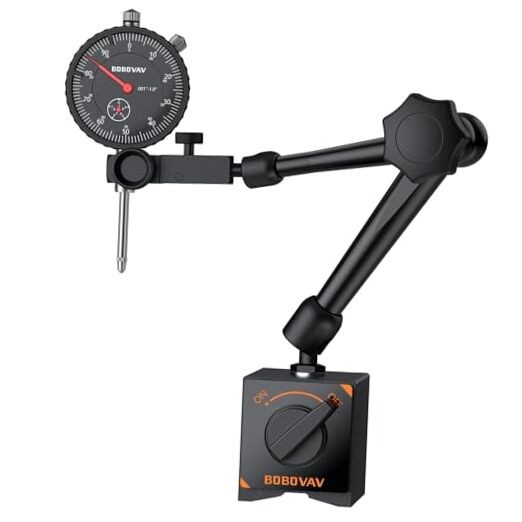 Dial Indicator with Magnetic Base Set, 0-1" Magnetic Base with Dial Indicator