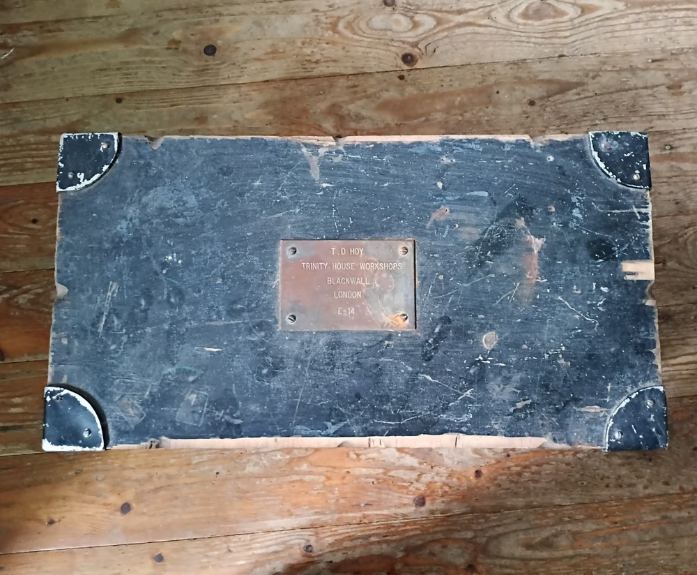 Antique Wooden Tool Box Carpentry Shipwright Chest box Trinity House London E14