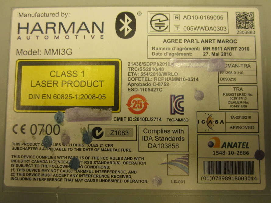 Audi DVD Player 4H0035746F