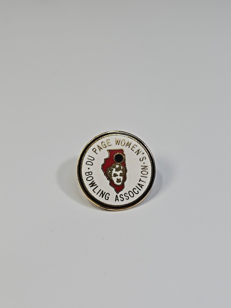 Du Page Women's Bowling Association Lapel Pin Illinois