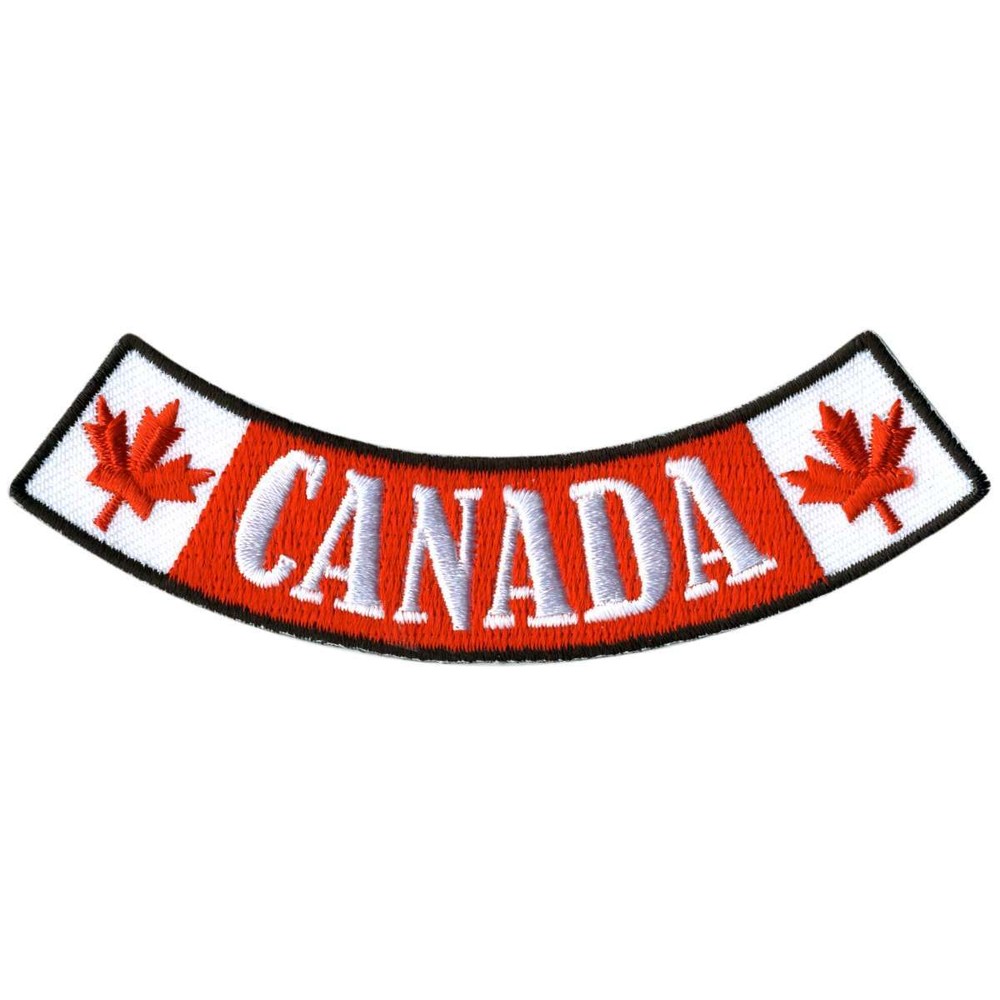 Hot Leathers Canada 4” X 1” Bottom Rocker Patch PPM5122