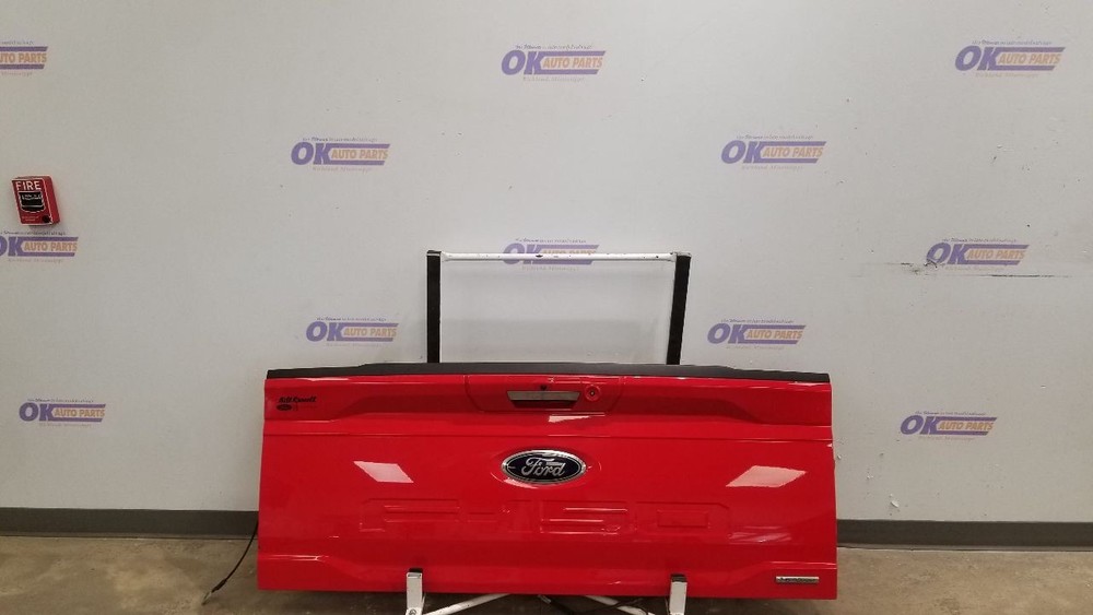 21 FORD F150 XLT TAILGATE ASSEMBLY RED WITHOUT STEP OPTION