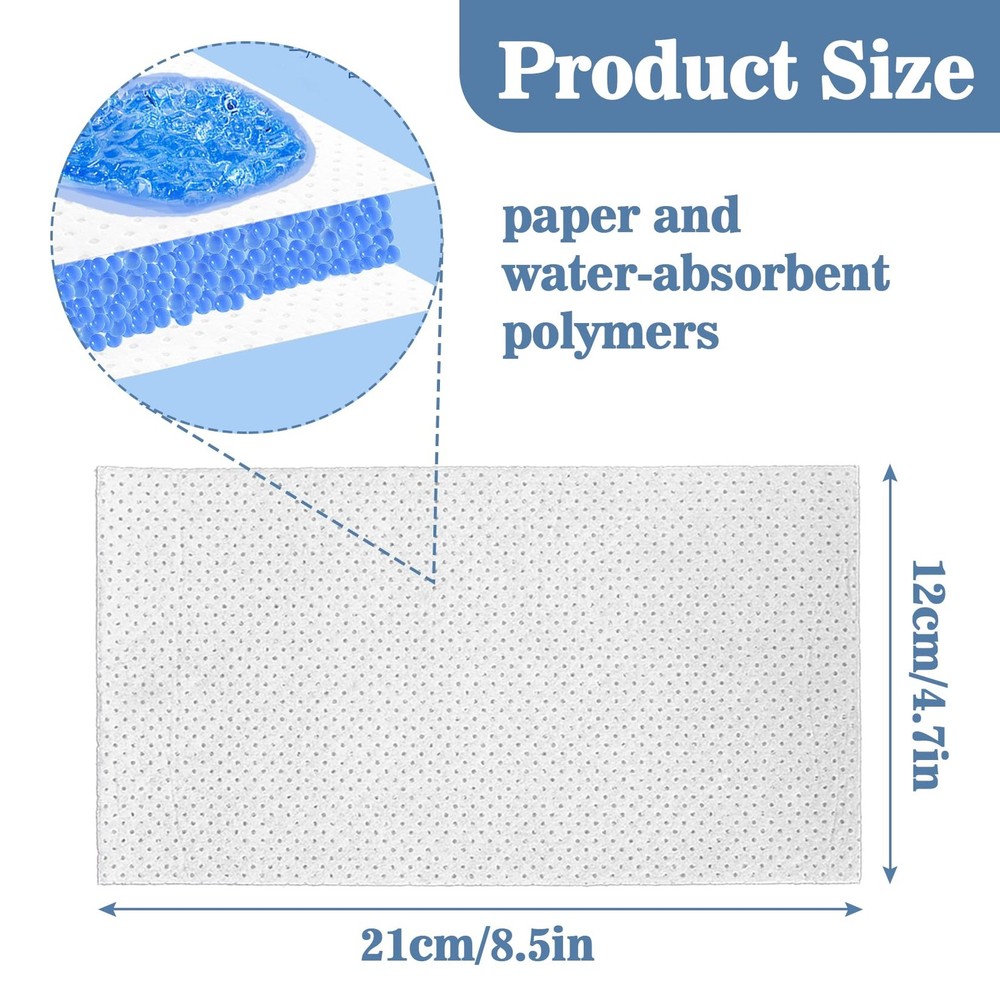 80 Commode Pads for Bedside Commode Disposable Absorbent Pad for Bedside Com...