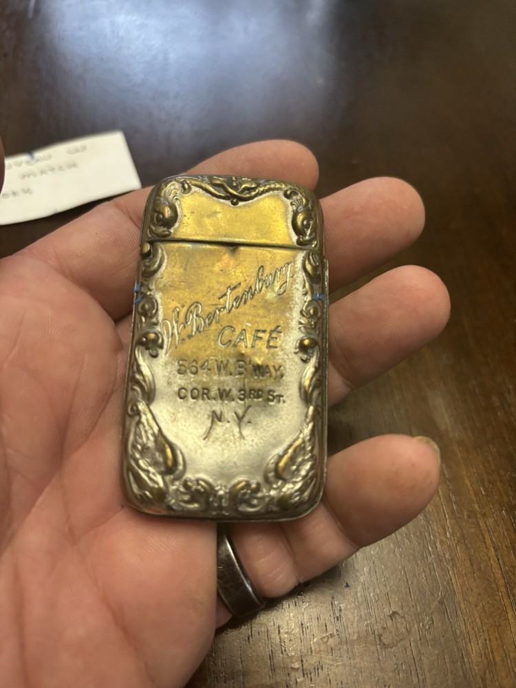 1900 Ornate Match Safe