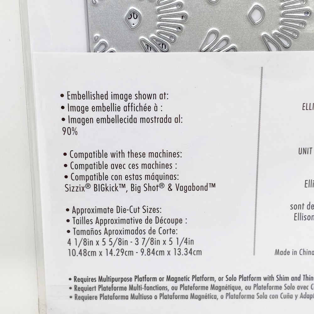 Sizzix Thinlits Layered Geo Shells Cutting Dies Paper Crafts Card Making 665313