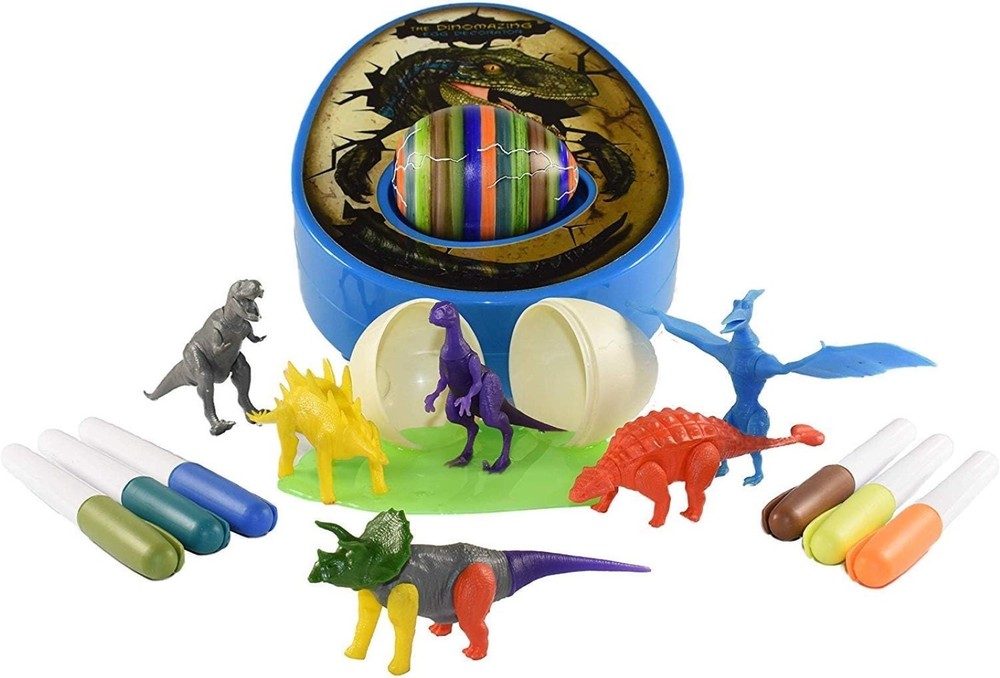 The Eggmazing Dinomazing Egg Decorator Kit with 2 Additional Dino Eggs