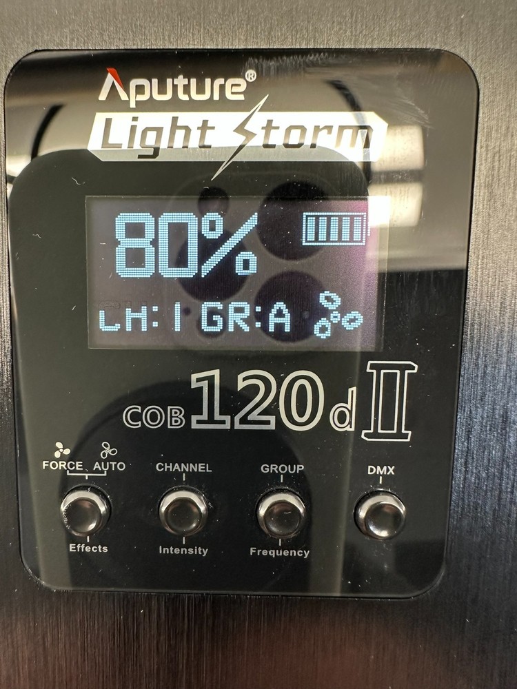 Aputure Light Storm 120d II – 2 Complete Kits + 3 Barn Doors & Case