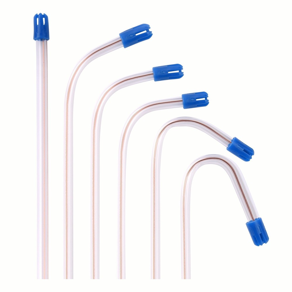 100Pcs CLEAR/BLUE Disposable Dental Saliva Ejector Evacuation Suction Tips