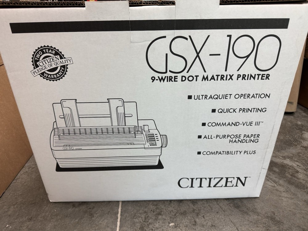 Brand New Citizen GSX-190 9-Wire Dot Matrix Printer