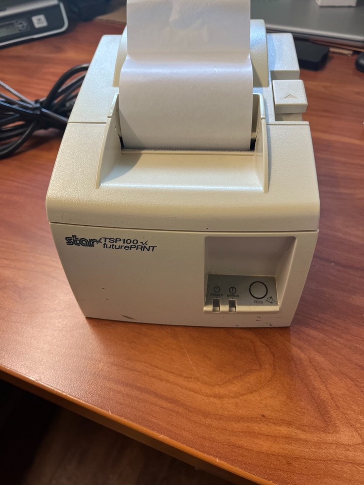 Star Micronics FuturePRNT TSP100 Thermal Receipt Printer (Model: TSP100)&Cables