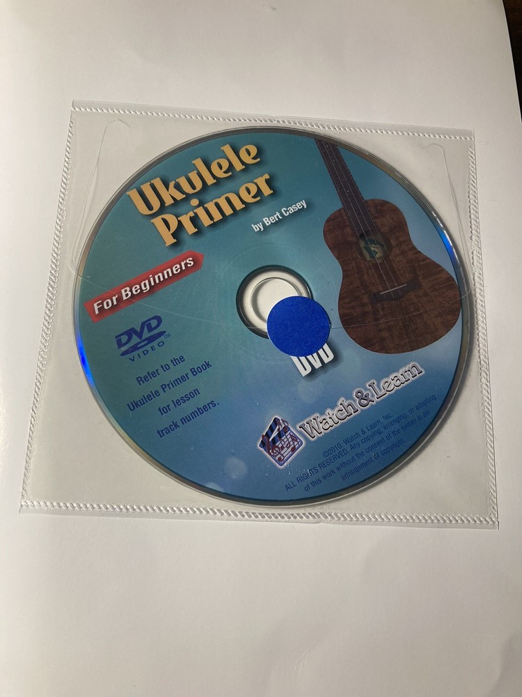 Ukulele Primer Book with DVD + Digital Access By Watch & Learn ~ Beginner Uke