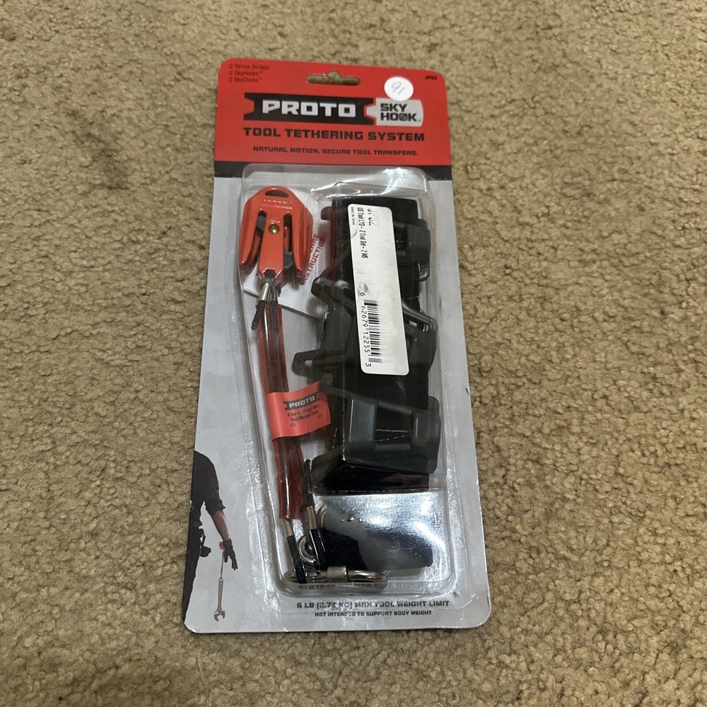 Stanley Proto Skyhook JPS2 Tool Tethering System 2 Skydock 2 Wrist Strap 2 hooks