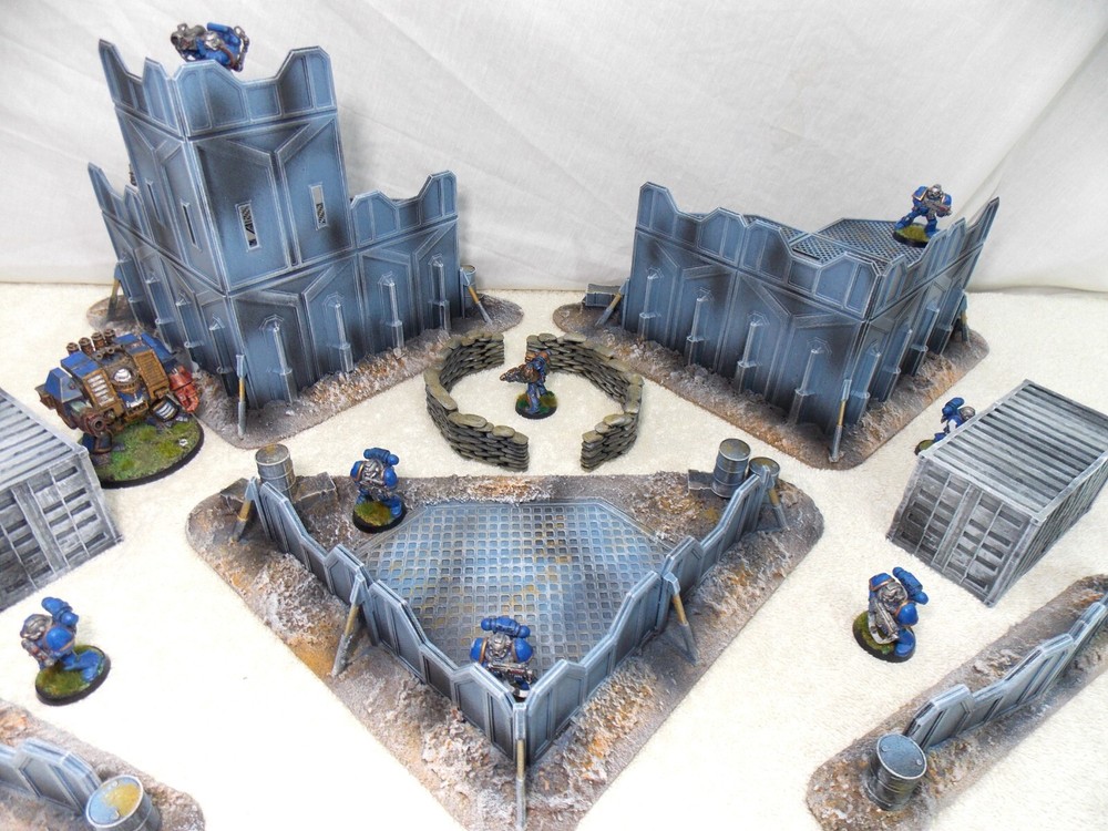 WARGAMING TERRAIN PAINTED BUNDLE 9 PIECE SET...ADVANCE ORDERS