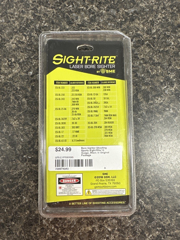 SIGHT-RITE 12ga Laser Bore Sighter