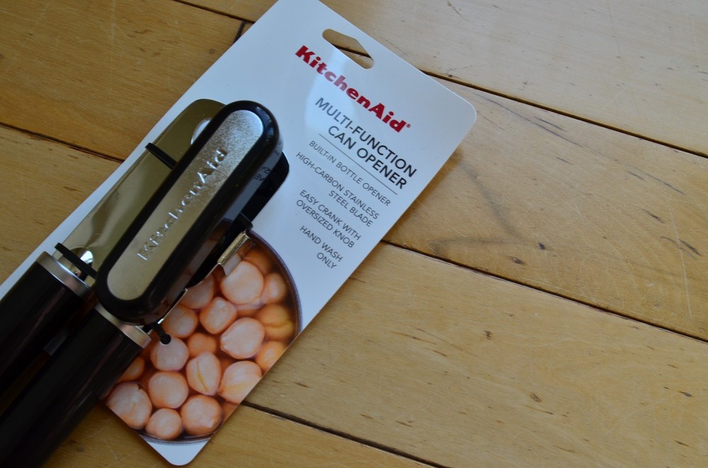 KitchenAid Stainless Steel Can Opener Black Handle