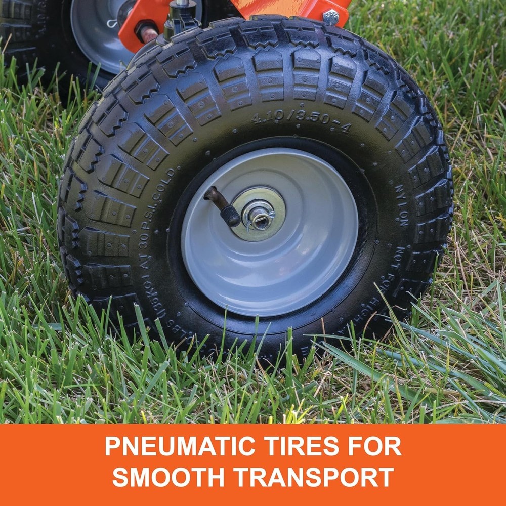 85 lb. Broadcast Spreader, Black/Orange