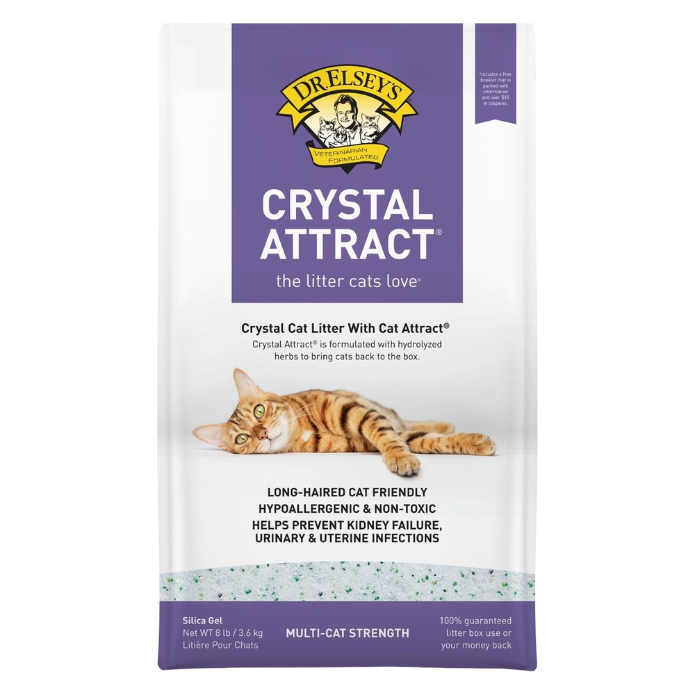 Silica Cat Litter 8lbs  Odor Control, Low Dust, Clumping, Lightweight