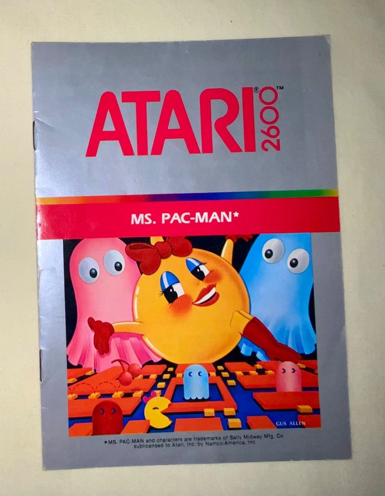 Atari 2600 Ms Pac-Man Instructions Manual