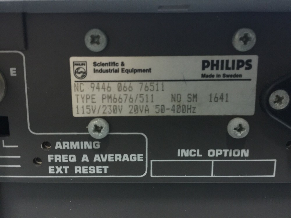 Philips PM6676/511 Universal frequency Counter, 1.5GHz