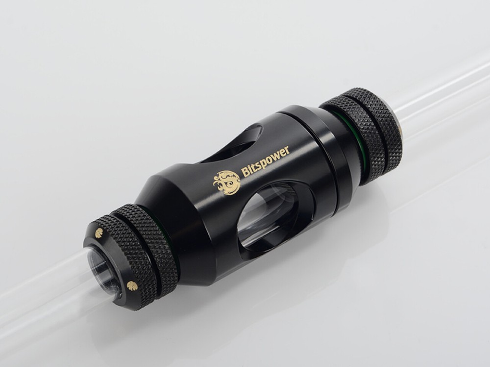 Bitspower G1/4" In-Line Filter, Matte Black