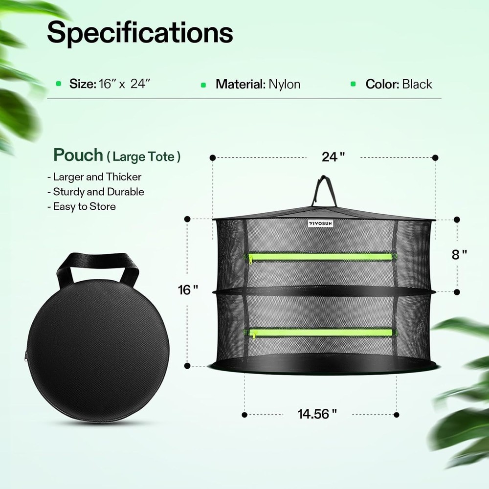 Vivosun 2-Layer Mesh Drying Rack