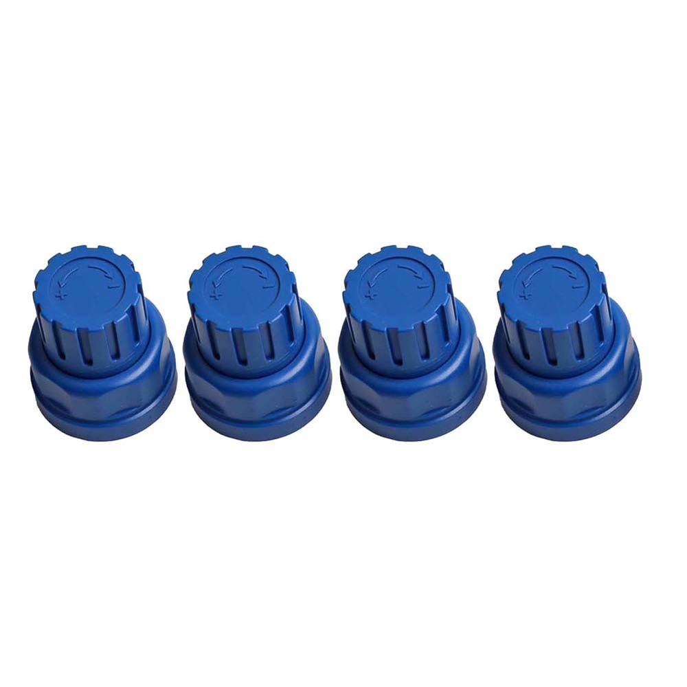 4pcs Blue Handle Floor Heating Manifold Switch Accessories For Easy Control New