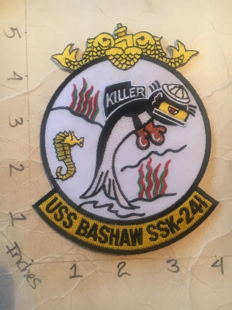 US NAVY USS Bashaw SSK-241 Submarine Patch 8/1/25