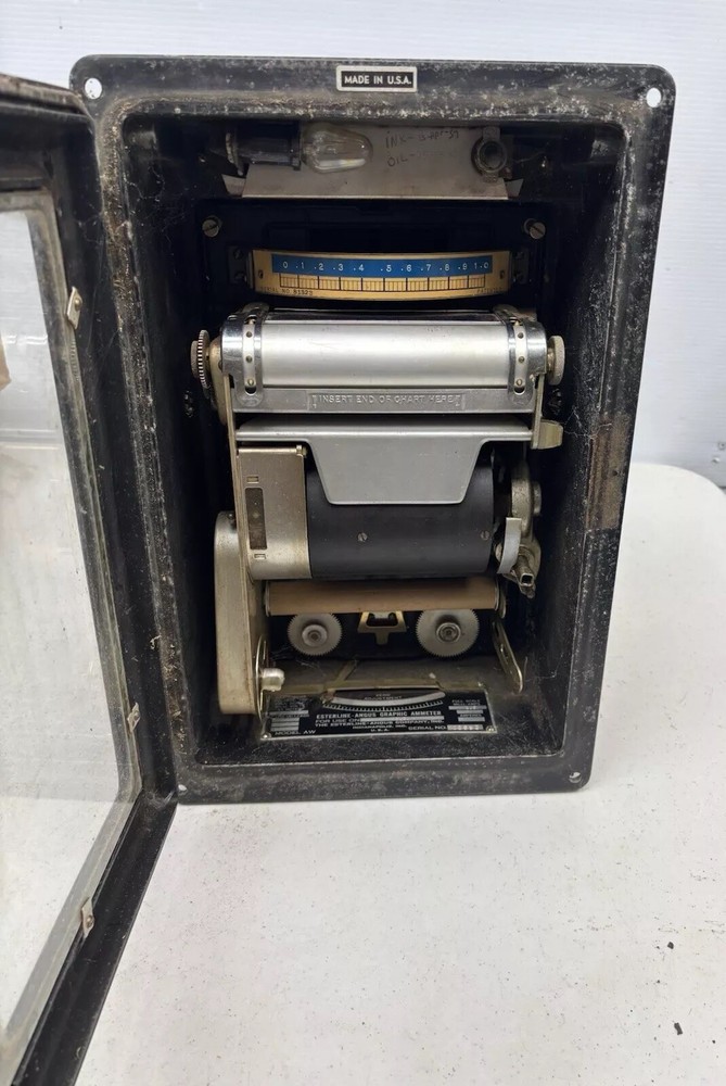 VINTAGE Esterline Angus Graphic Voltmeter Analog Recorder