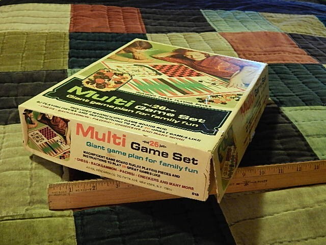 1976 Multi Game Set ~ Athol Research Co. ~ Chess Backgammon Bingo ~ FREE SHIP.