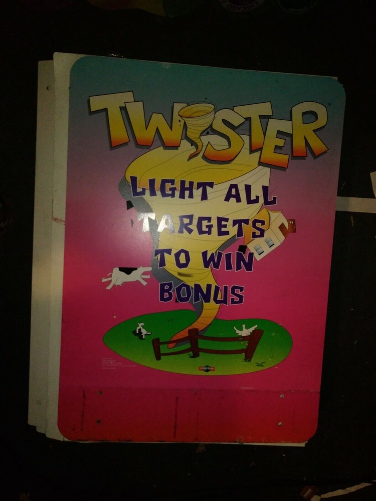 twister arcade redemption sign marquee