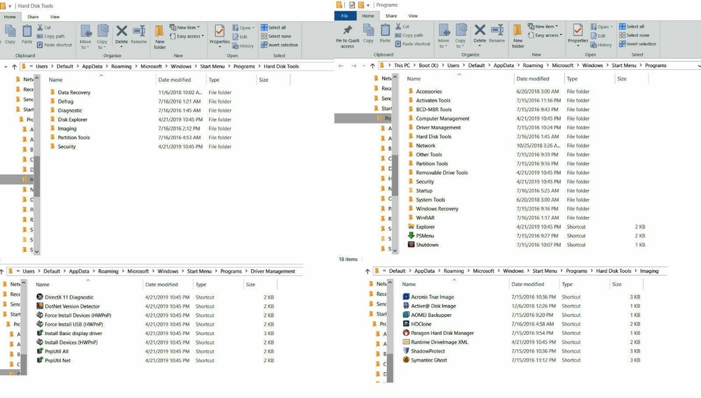 Hiren's Boot PE X64 Bootable USB 2019 Fix Repair BackUp Clone Windows