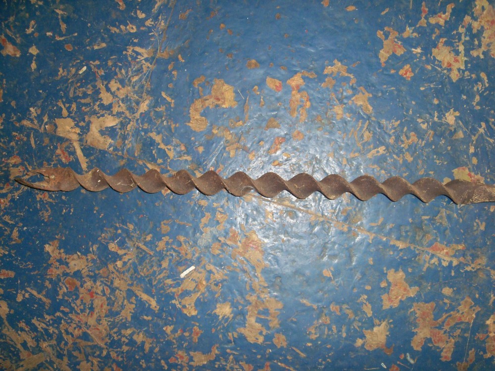 Vintage Mining Auger, Original, 62" in Length