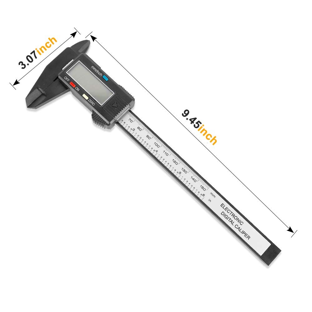 Digital Caliper 0-6 Inch Large LCD Screen Electronic Measuring Tool DIY