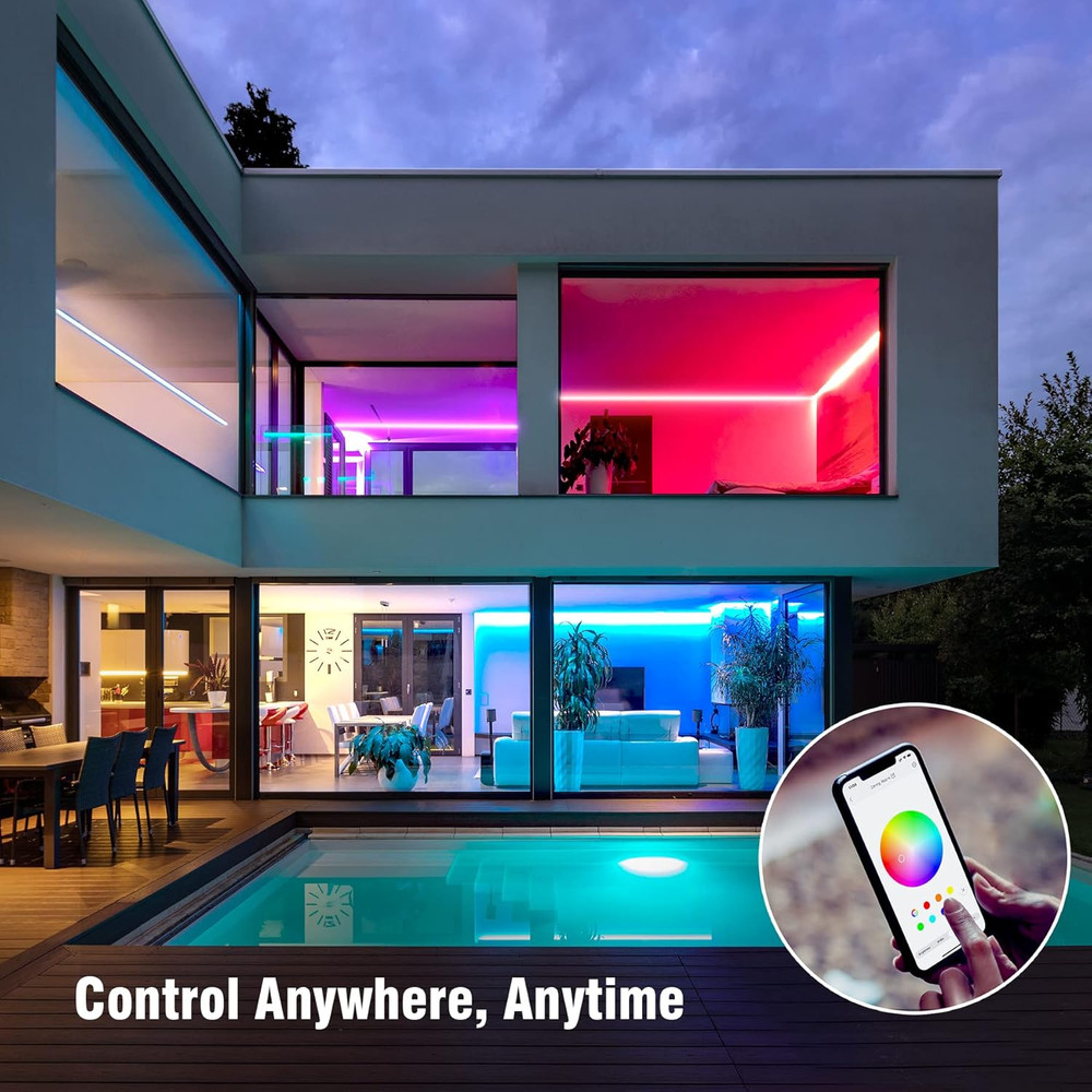 Smart Zigbee Multicolor Light Strip, 2M (6.56Ft) Base Kit, Hub Required, Also Co