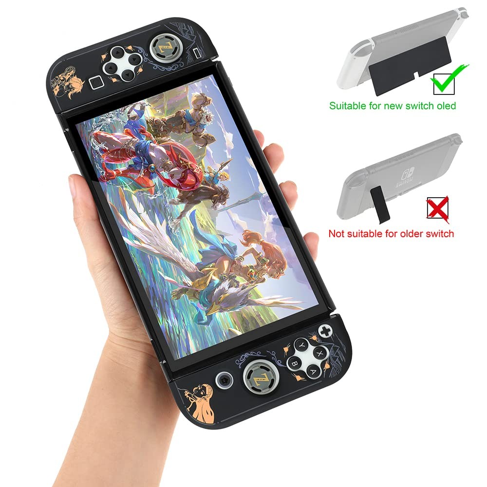 Dockable Protective Case Compatible with Switch OLED 2021, Hard Shell Case...