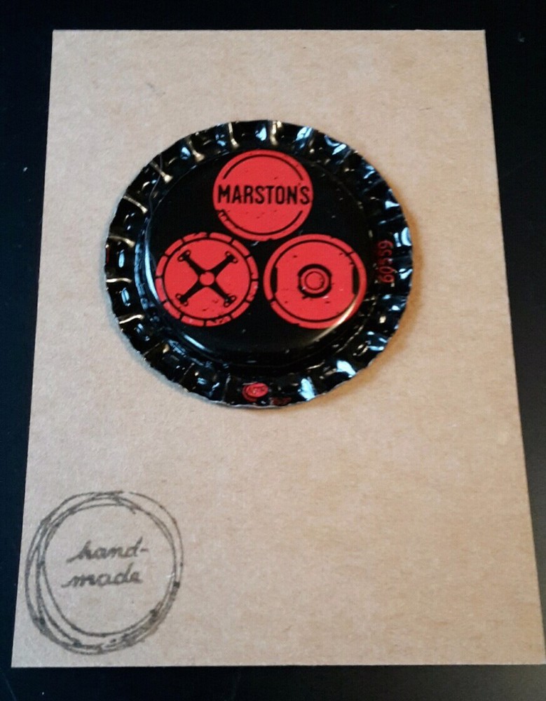 BOTTLE CAP FRIDGE MAGNET MARSTONS RED