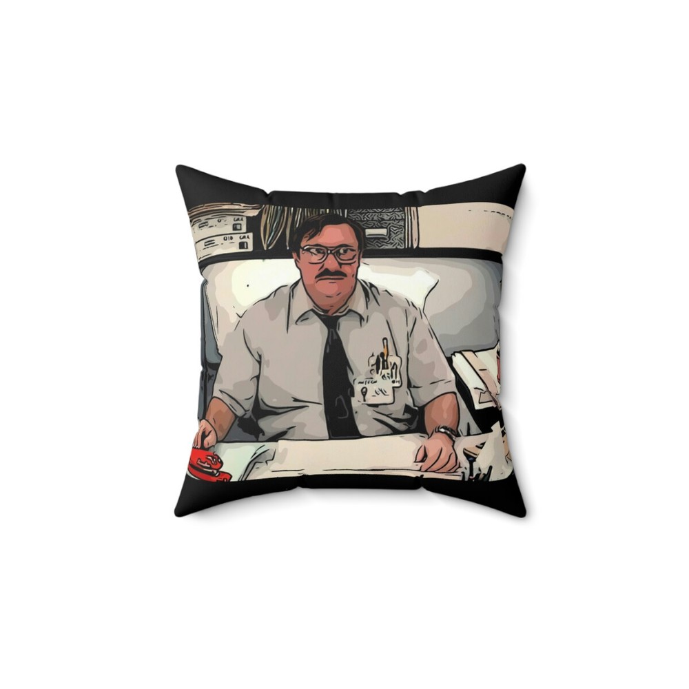 Spun Polyester Square Pillow ~Office Space ~ Melvin ~