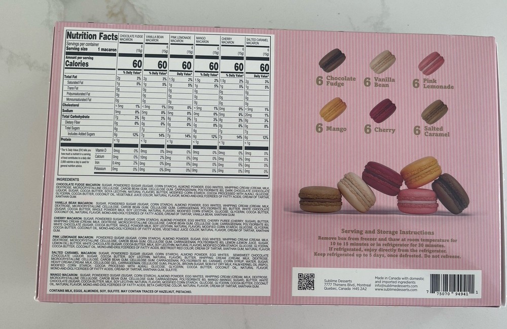 2 Pack Sublime French Assorted Macarons Limited Edition.