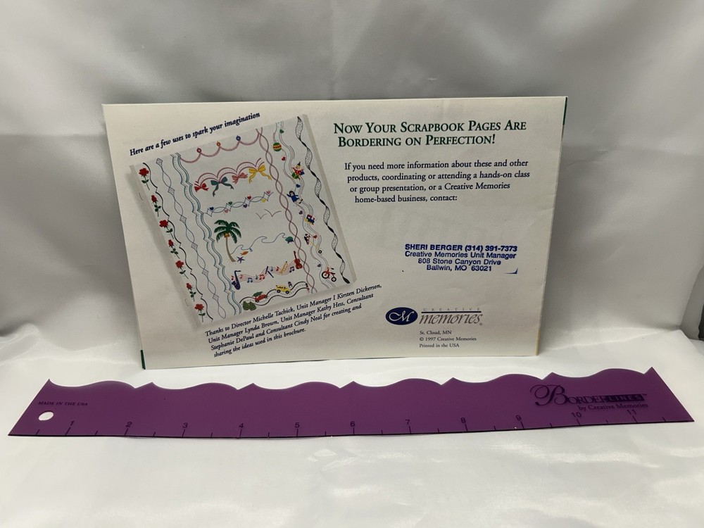 Creative Memories Fast Formulas Border Layout Book Ruler Bundle