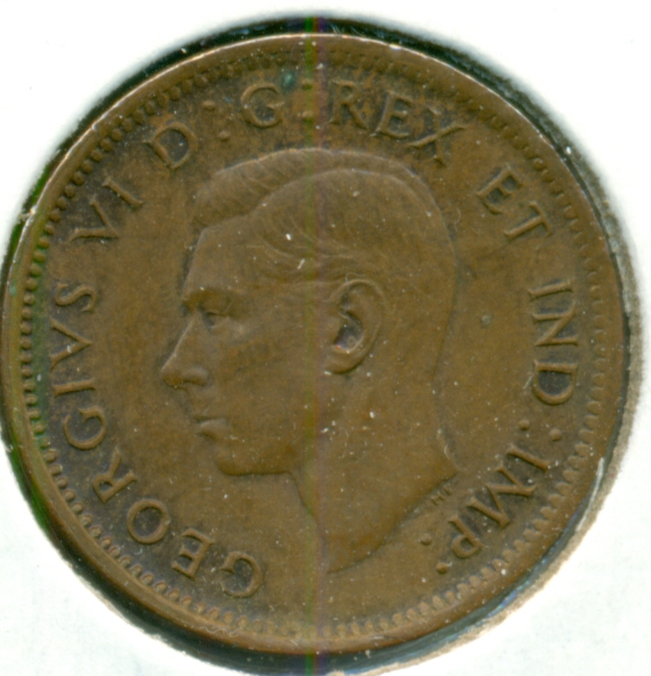 1946 CANADA SMALL CENT, ALMOST UNCIRCULATED, GREAT PRICE!