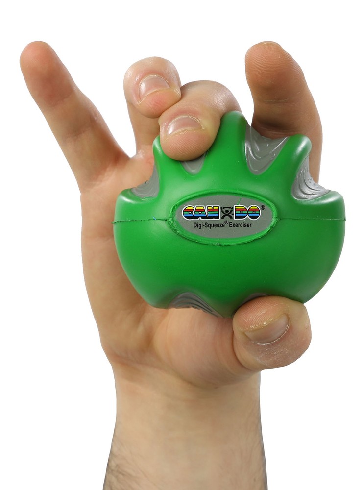CanDo Digi-Squeeze hand exerciser - Medium - green, moderate