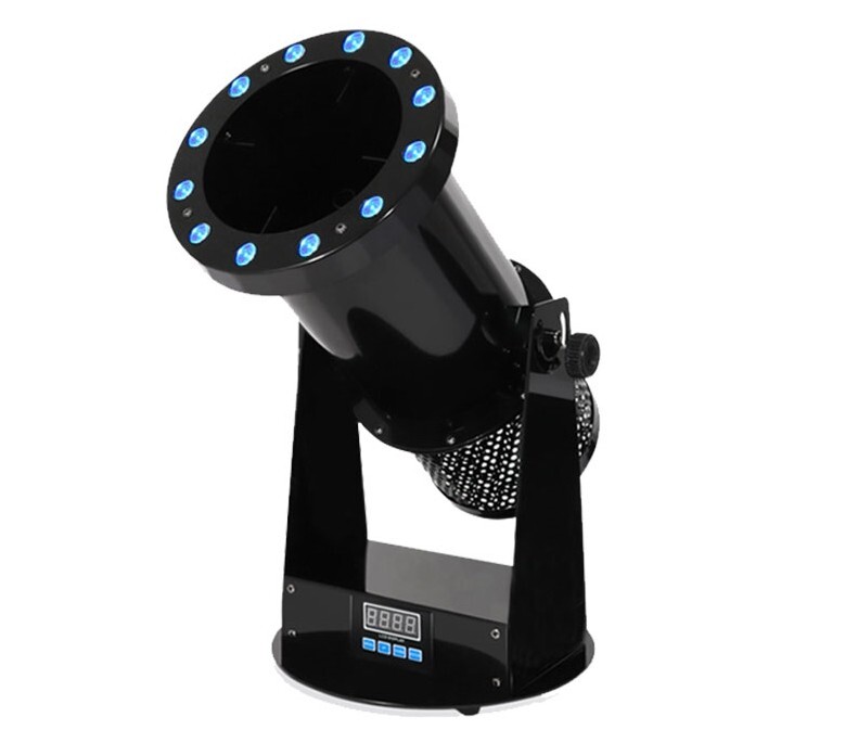 dmx Remote Control Party Confetti machine Launcher Cannon with led effect stage