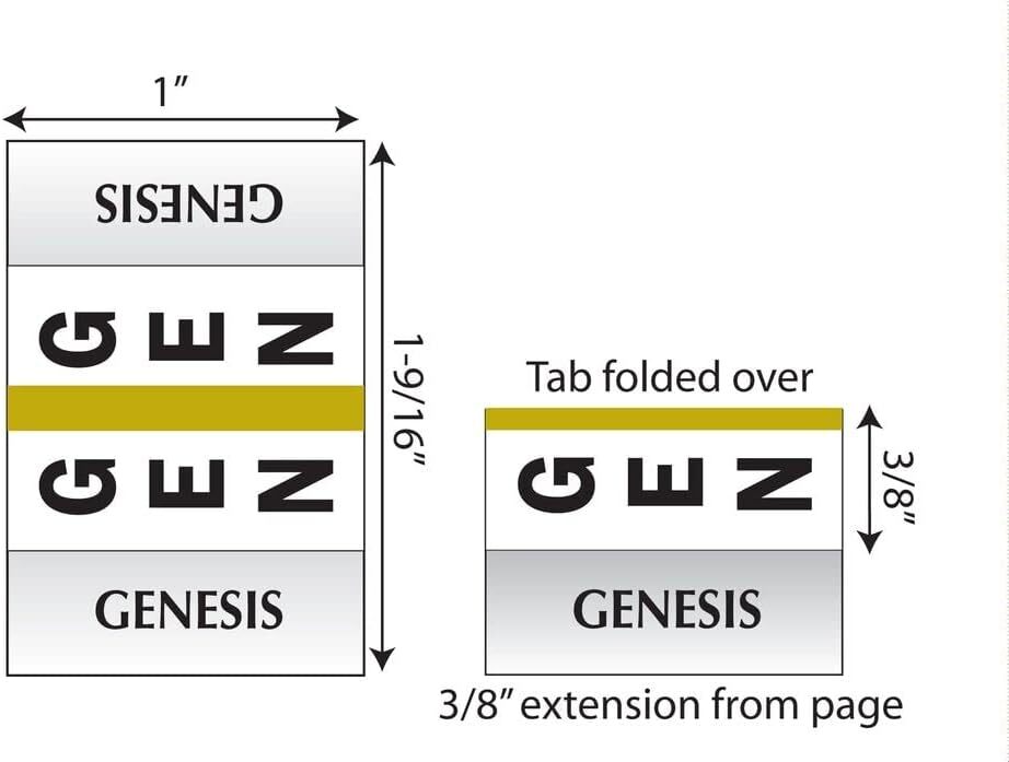 Large Print Bible Indexing Tabs - Silver: Bible Indexing Tabs