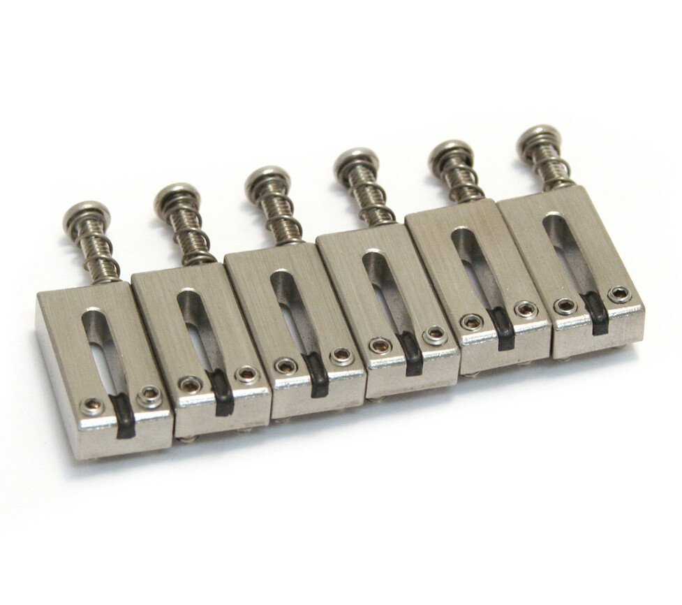 PG-8001-00 Graph Tech String Saver Saddles Strat/Tele Offset Brushed Steel