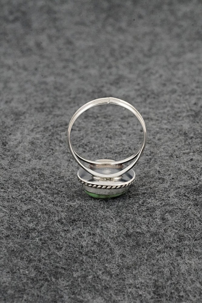 Turquoise & Sterling Silver Ring - Rosemary Saunders - Size 7