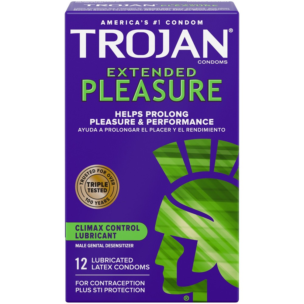 Trojan Extended Pleasure - 12 count - Condoms