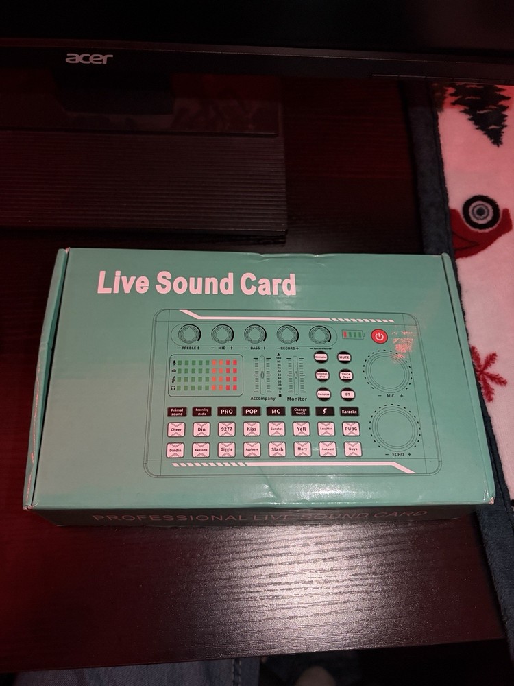 External Dual Channel USB Sound Card Box 3.5mm Input Output Audio Processor