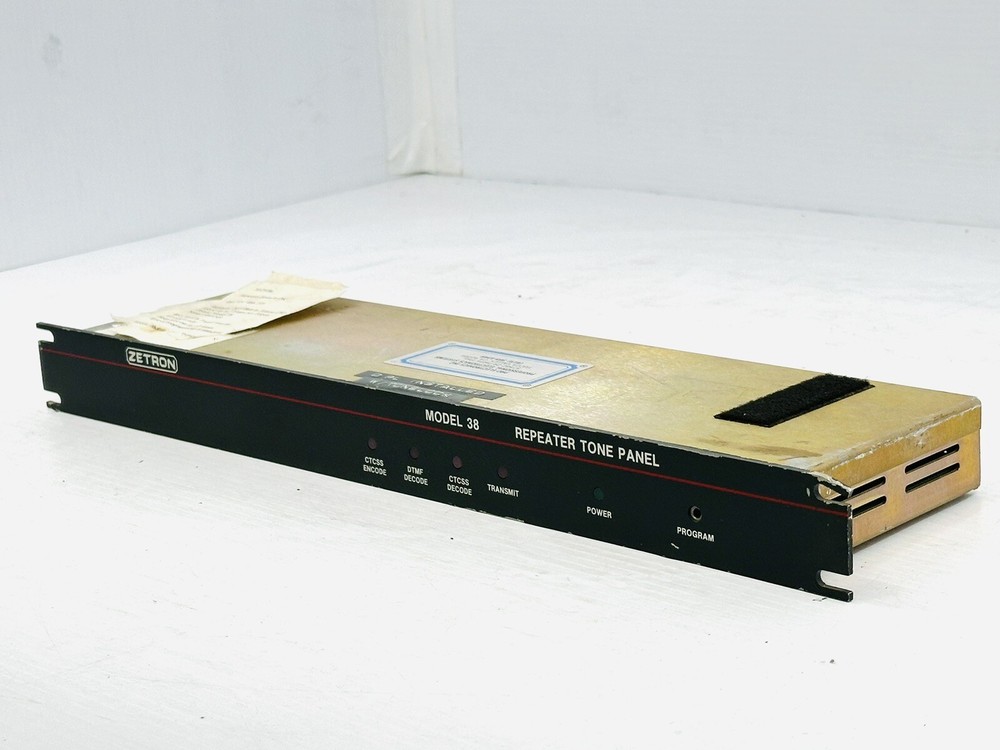 ZETRON 38A REPEATER PANEL |010-5967078, UNTESTED AS IS