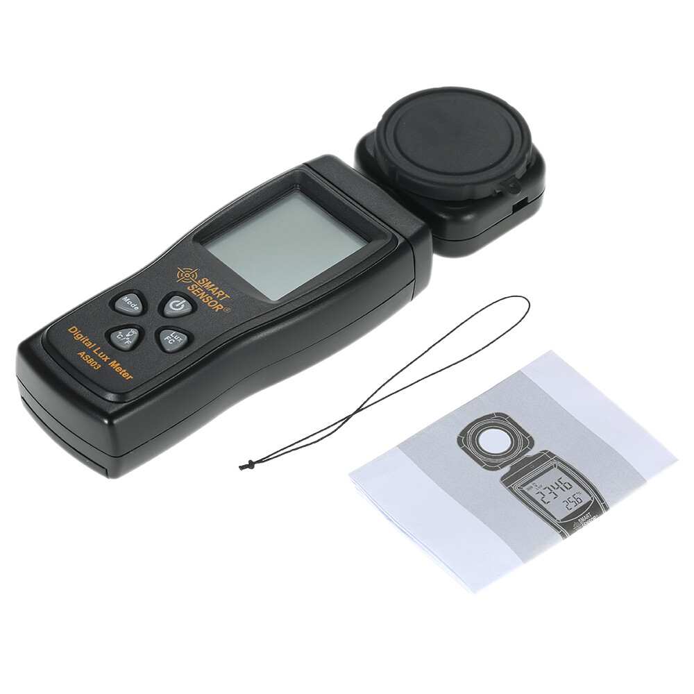 SMART SENSOR Mini Digital Lux Meter LCD Display Handheld 0-200000 Light Meter