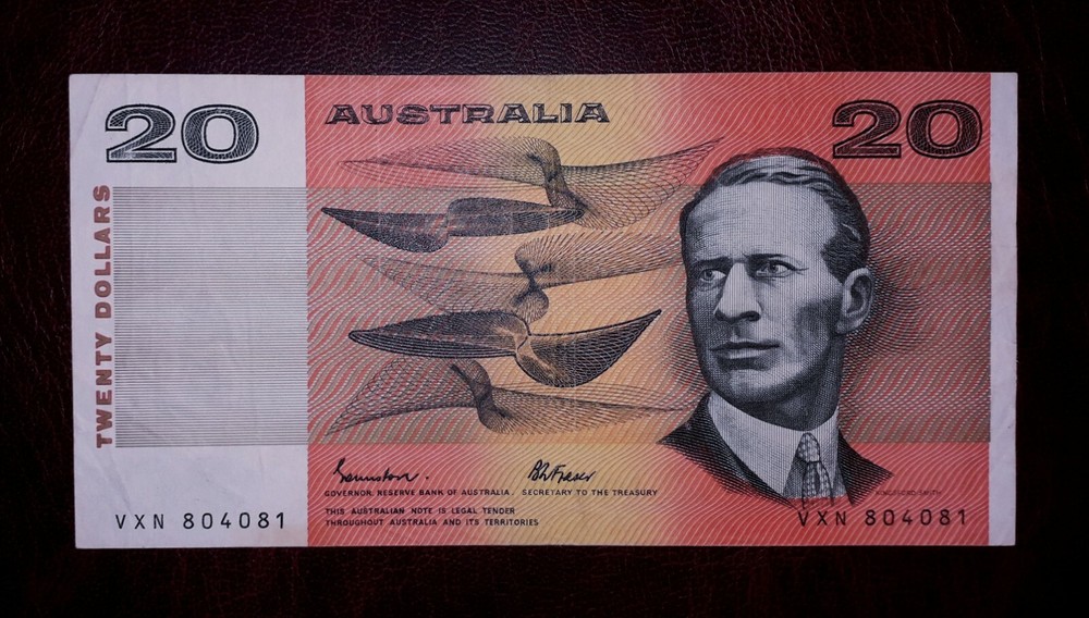 Australia 20 $ banknote, 1966year,normal condition